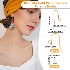 200 шт латунные серьги крючки&nbsp;KK-BBC0002-46