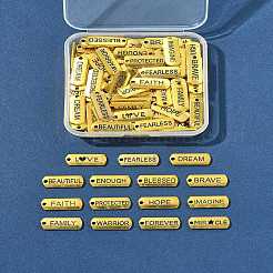 120шт прямоугольные подвески из сплава в тибетском стиле FIND-FS0003-62