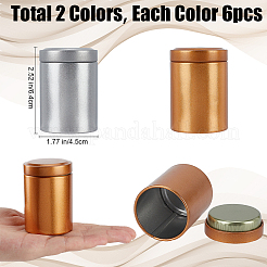 12 шт. двухцветная жестяная герметичная коробка для хранения чая с крышкой CON-CP0001-008
