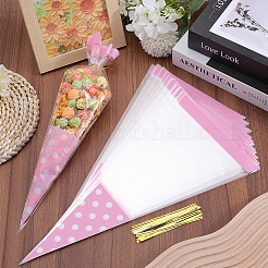 100шт OPP рождественские конфеты мешки ABAG-WH0051-04