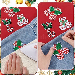 18 шт. 3 стиля рождественской вышивки нитками для пришивания/утюживания заплаток&nbsp;PATC-NB0001-47
