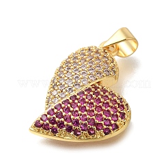 Латунные микро проложить кубического циркония подвески&nbsp;KK-R002-19G-01