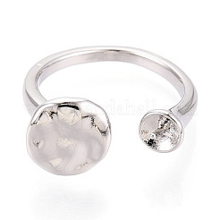 Плоские круглые латунные колышки для колец KK-N274-27P