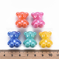 Перламутровые непрозрачные акриловые бусины MACR-S373-39I