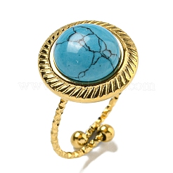 Ионное покрытие (ip) 304 нержавеющая сталь открытые манжетные кольца RJEW-C079-11G