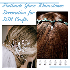 120 шт. пришивной стразы в виде конского глаза RGLA-DC0001-07B