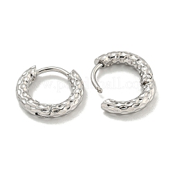 Серьги-кольца из нержавеющей стали 202 с вакуумным покрытием EJEW-H003-45P