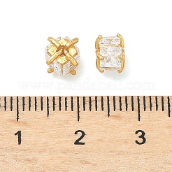 Латунные бусины из фианита&nbsp;KK-H532-21A-G