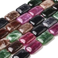 Нити бусин из натурального окрашенного малайзийского нефрита&nbsp;G-B137-B02-01