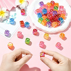 Непрозрачные акриловые бусины с УФ-покрытием&nbsp;JACR-CJC0002-03