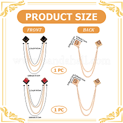 2 шт. двухцветные ромбовидные эмалевые значки&nbsp;JEWB-CP0001-50