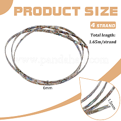 Пластиковые гитарные переплёты с имитацией ракушки&nbsp;AJEW-WH0470-41