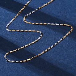 Ожерелья-цепочки из латуни для женщин NJEW-D302-68G