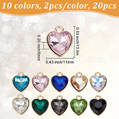 20 шт. подвески из позолоченного сплава двух цветов FIND-FI0001-24