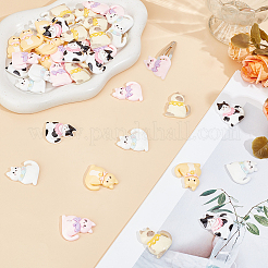 Кабошоны из смолы 60шт 6 цветов&nbsp;CRES-SC0003-01