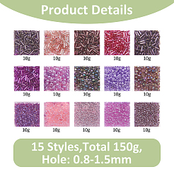 15 стиль стеклянных бусин SEED-FH0001-13