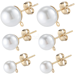 Фурнитура для сережек-гвоздиков из нержавеющей стали 304&nbsp;EJEW-SP0001-17H