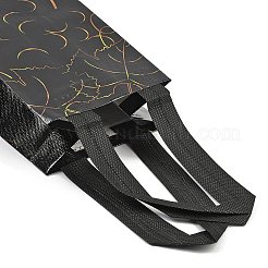 Нетканые многоразовые складные подарочные пакеты для винных бутылок с ручкой ABAG-C012-06