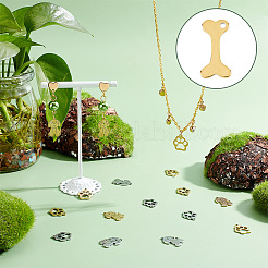 40 шт. 2-х цветные подвески из нержавеющей стали 304 STAS-DC0012-66