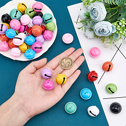 48 шт. 12-х цветные железные подвески-колокольчики&nbsp;IFIN-NB0001-43