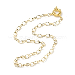Ожерелье из латунных кабельных цепей 6 мм для мужчин и женщин NJEW-JN03768