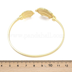 Браслеты-манжеты из латуни с морскими организмами для женщин&nbsp;BJEW-D368-03B-G