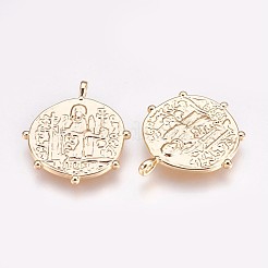 Латунные подвески&nbsp;KK-P157-44G-NF