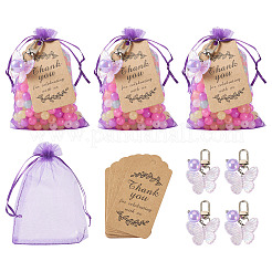 10шт бабочка акриловые подвесные украшения&nbsp;HJEW-TAC0071