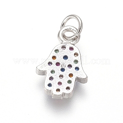 Латунные микро проложить кубического циркония подвески&nbsp;ZIRC-I032-52P