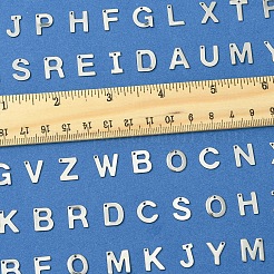 104 шт. 26 стиля буквы a~z 304 нержавеющая сталь буквы алфавита подвески STAS-FS0001-67