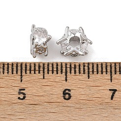 Латунные микро проложить кубического циркония бусы KK-K407-40P