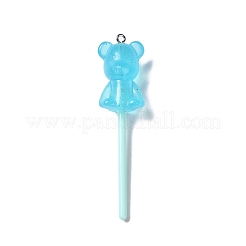 Большие подвески из светящейся полупрозрачной смолы RESI-D057-01