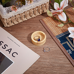 Круглые деревянные подносы для колец AJEW-WH0695-063