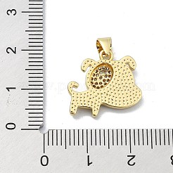 Латунные микропаве прозрачные подвески с фианитом&nbsp;KK-A221-25B-G