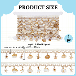 3.2 ярд полиэстера с пластиковой оболочкой и лентами в виде морских звезд&nbsp;OCOR-PH0006-37