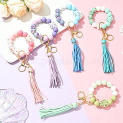 Брелок из силиконовых бусин&nbsp;KEYC-YW00193-01