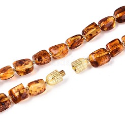 Ожерелья из натуральных янтарных самородков&nbsp;NJEW-T019-06