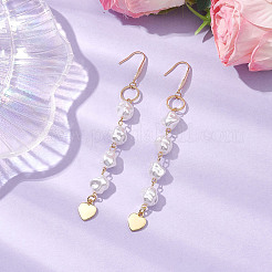 Латунь болтающийся серьги EJEW-JE05930