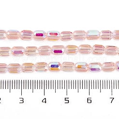 Стеклянные бусины с гальваническим покрытием  EGLA-D031-01Y