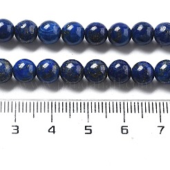 Нити бусин из натурального окрашенного лазурита G-G953-04-6mm