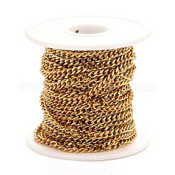 Цепи кубинские звенья из нержавеющей стали 304 с вакуумным покрытием pvd&nbsp;CHS-K016-03A-G