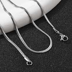 Ожерелья из нержавеющей стали 304 NJEW-O058-25P