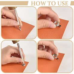 Съемные комплекты кнопок из цинкового сплава&nbsp;TOOL-WH0059-126A