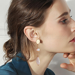 10 шт. фурнитура для сережек-гвоздиков из нержавеющей стали 304&nbsp;STAS-LP0001-78