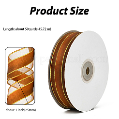 1 рулон однотонных лент из органзы ORIB-CY0001-03B