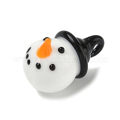 Рождество ручной работы Lampwork подвески LAMP-L081-01D