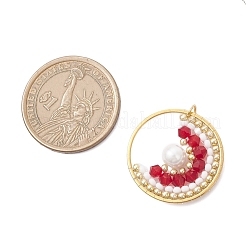 Подвески из стеклянных бусин PALLOY-MZ01008-03