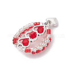 Подвески из стеклянных бусин в виде воздушных шаров&nbsp;PALLOY-MZ00662-04