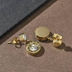 Серьги-гвоздики из нержавеющей стали 304&nbsp;EJEW-D350-03G