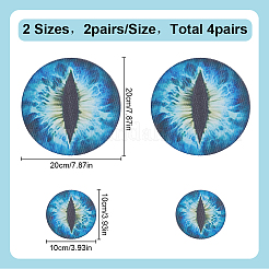 4 пара 2 стилей ПВХ наклейки на фары автомобиля&nbsp;AJEW-HY0002-38A